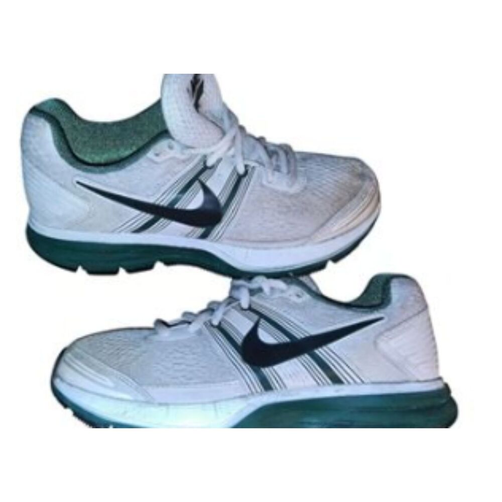 Nike Running Shoes White Green Black Mens 6.5 Womens 8 Vintage 2012
